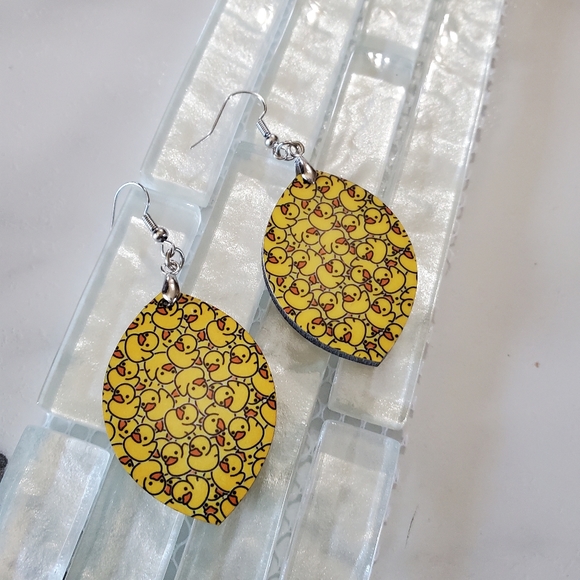 Rubber Duckies  Earrings - Picture 5 of 8